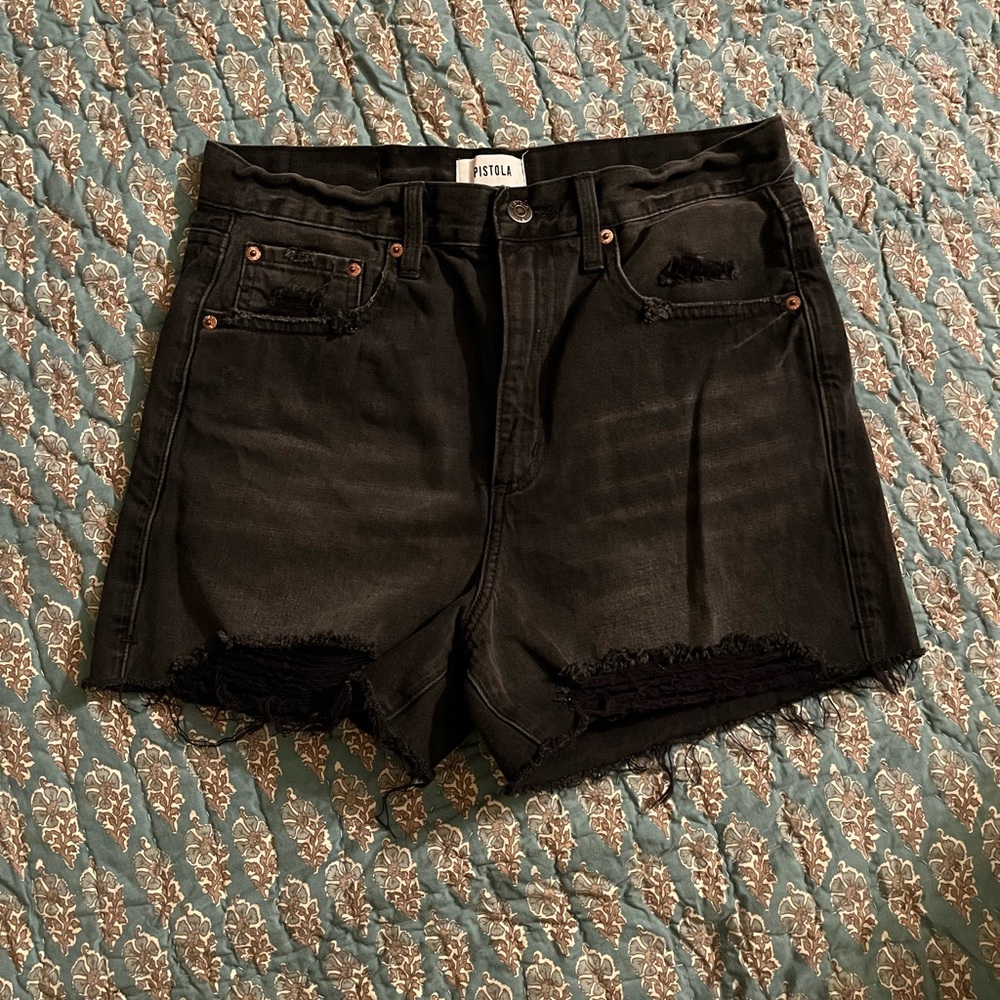 Pistola Women's Black Denim Shorts